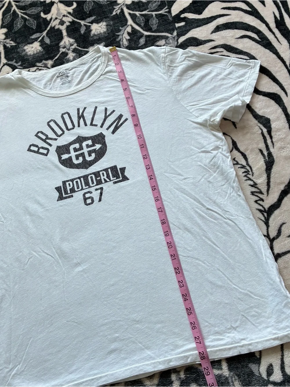 009 - POLO RALPH LAUREN BROOKLYN NEW YORK SPELL OUT T SHIRT